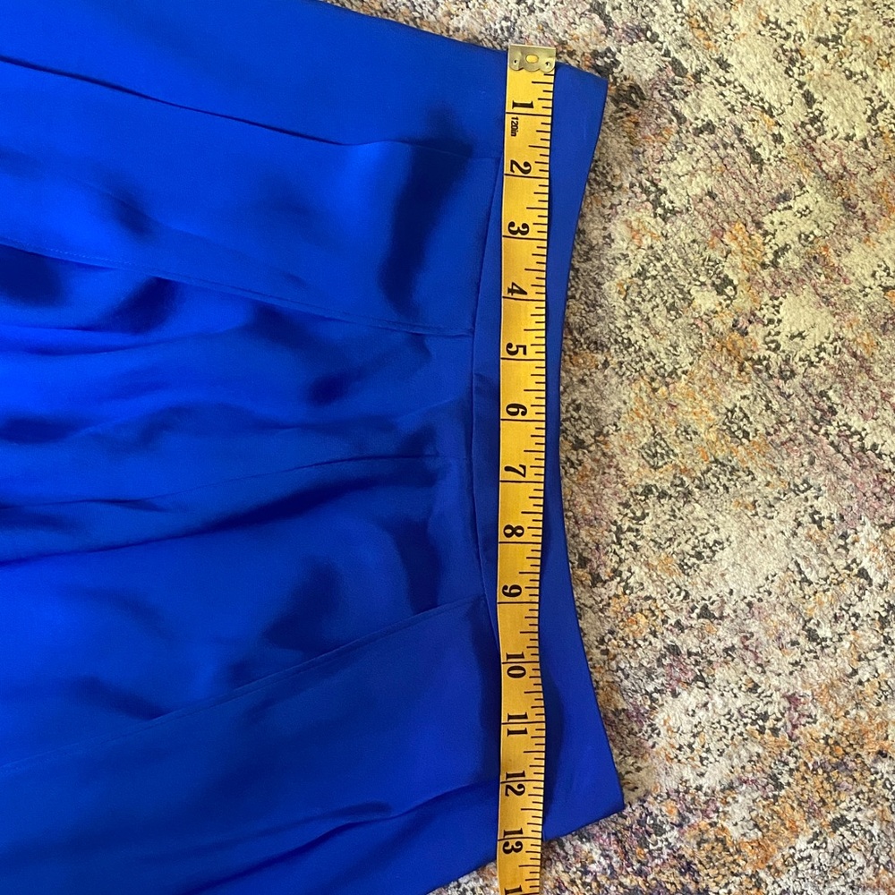 Jennifer Hope-BigDropNYC-100% silk Adrianna pants in Cobalt Blue - Picture 6 of 6